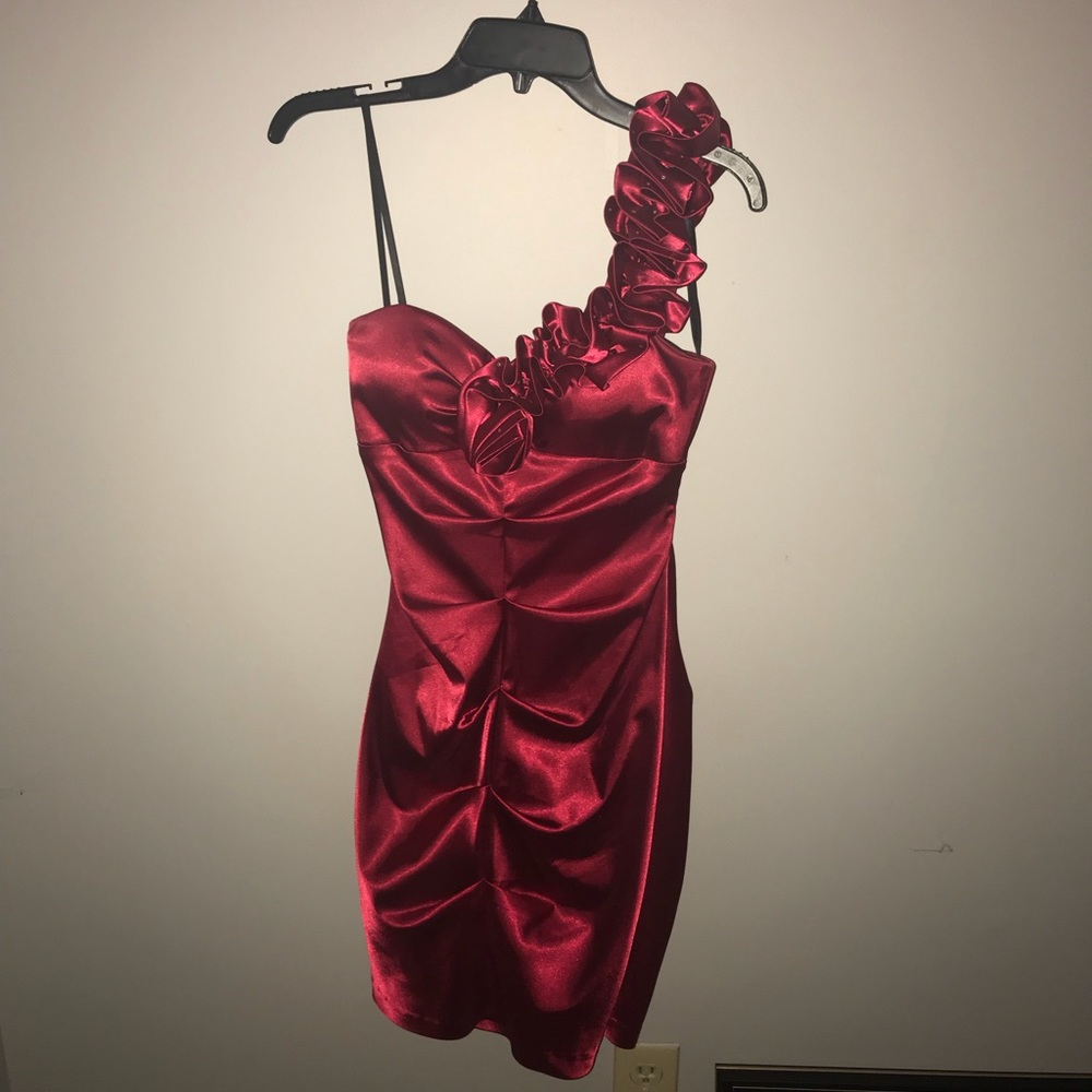 red silk dress | blondie nites